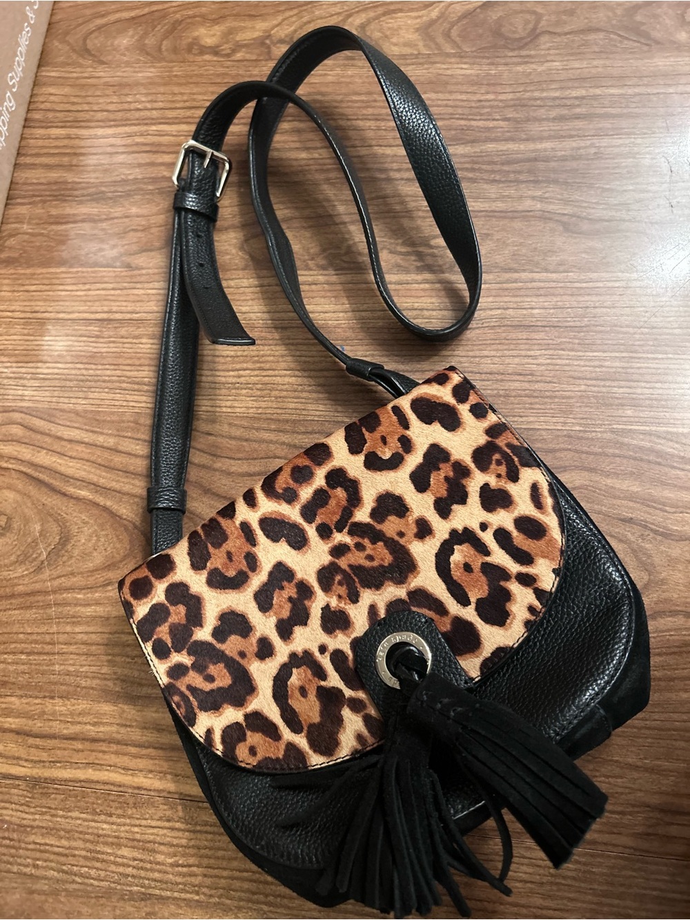 kate spade Black Pebbled Leather Small Crossbody Bag with Logo Interior